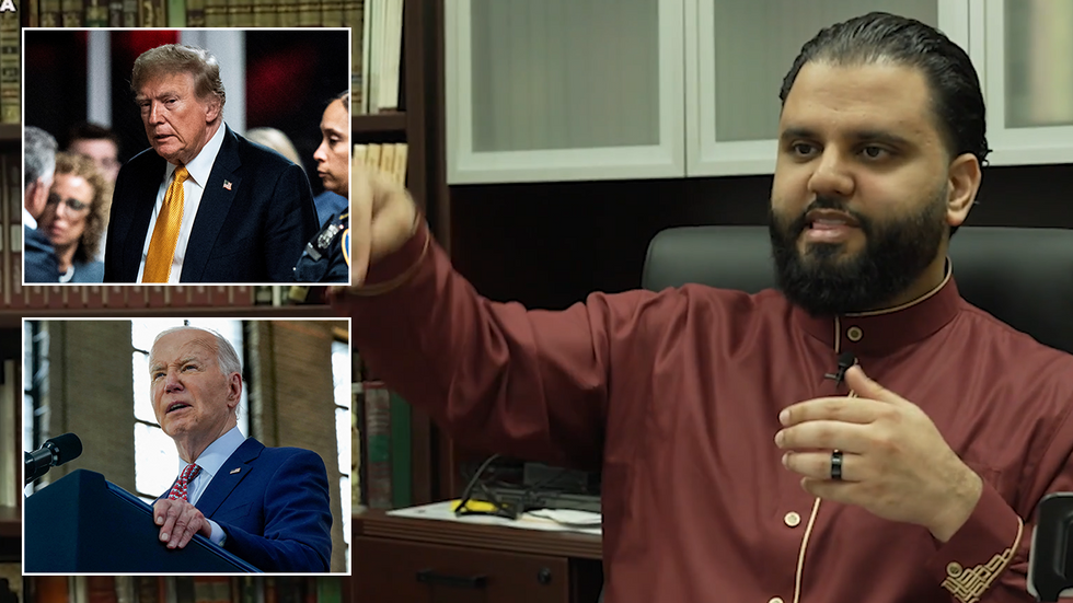 Donald Trump, Joe Biden and Imran Salha