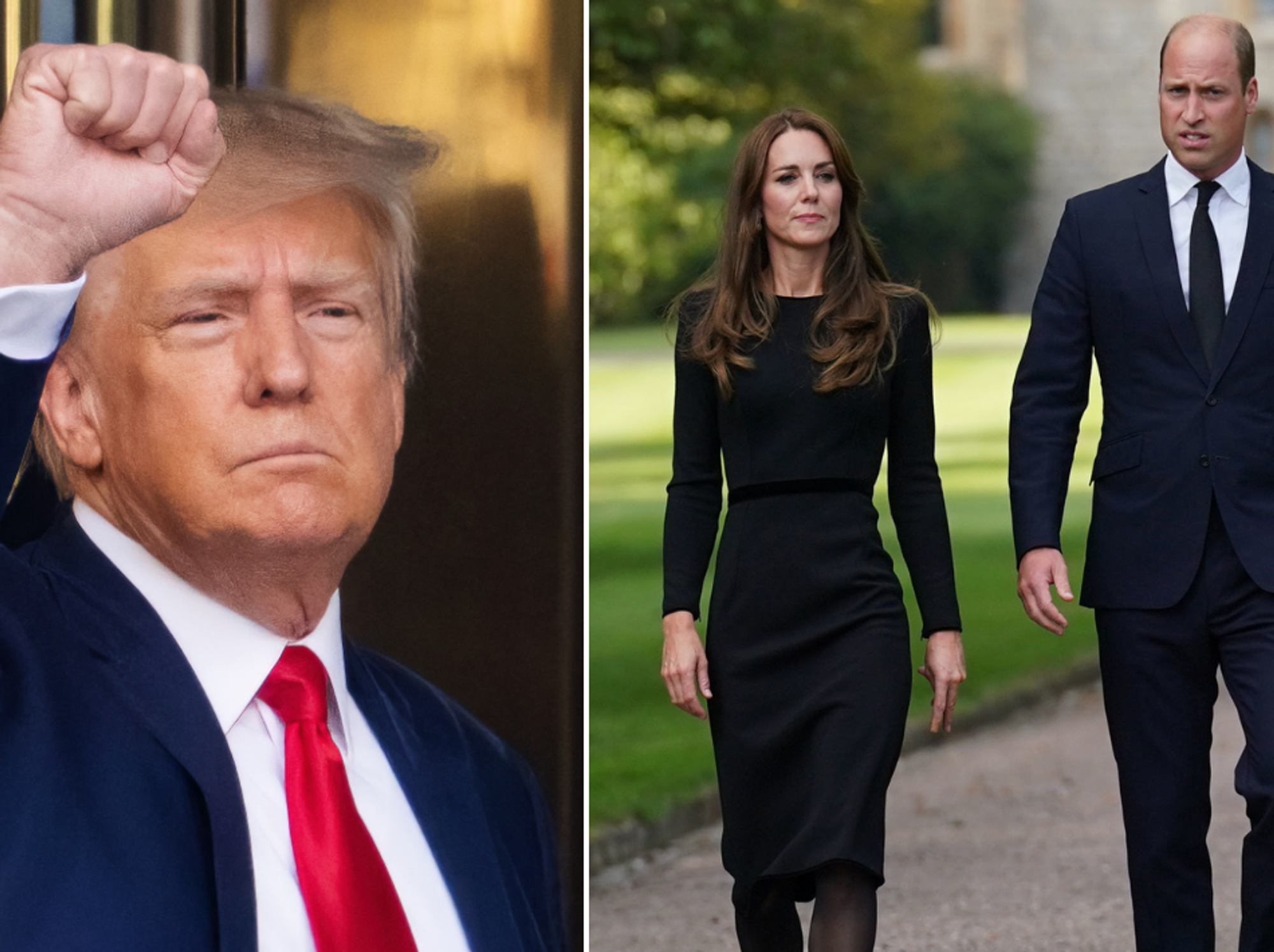 Donald Trump, Kate Middleton and Prince William