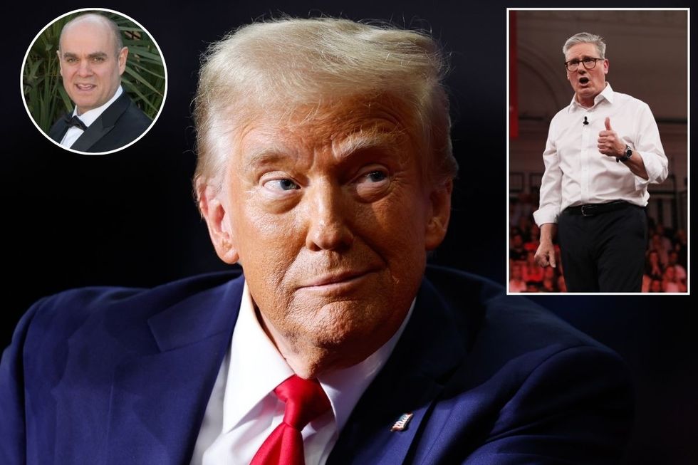 Donald Trump, Keir Starmer and Rael Braverman