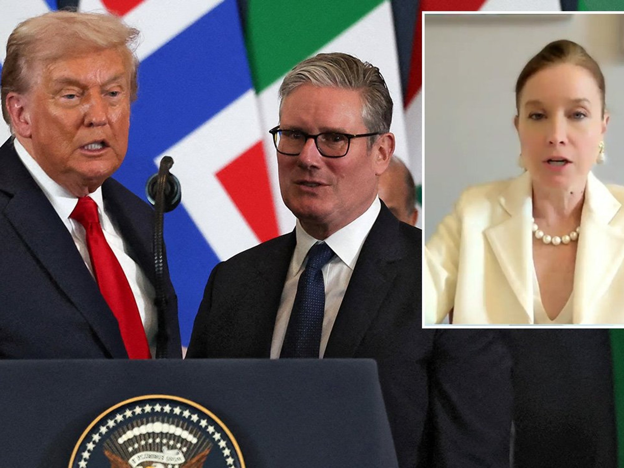 Donald Trump, Keir Starmer, Nora Lee Notzon