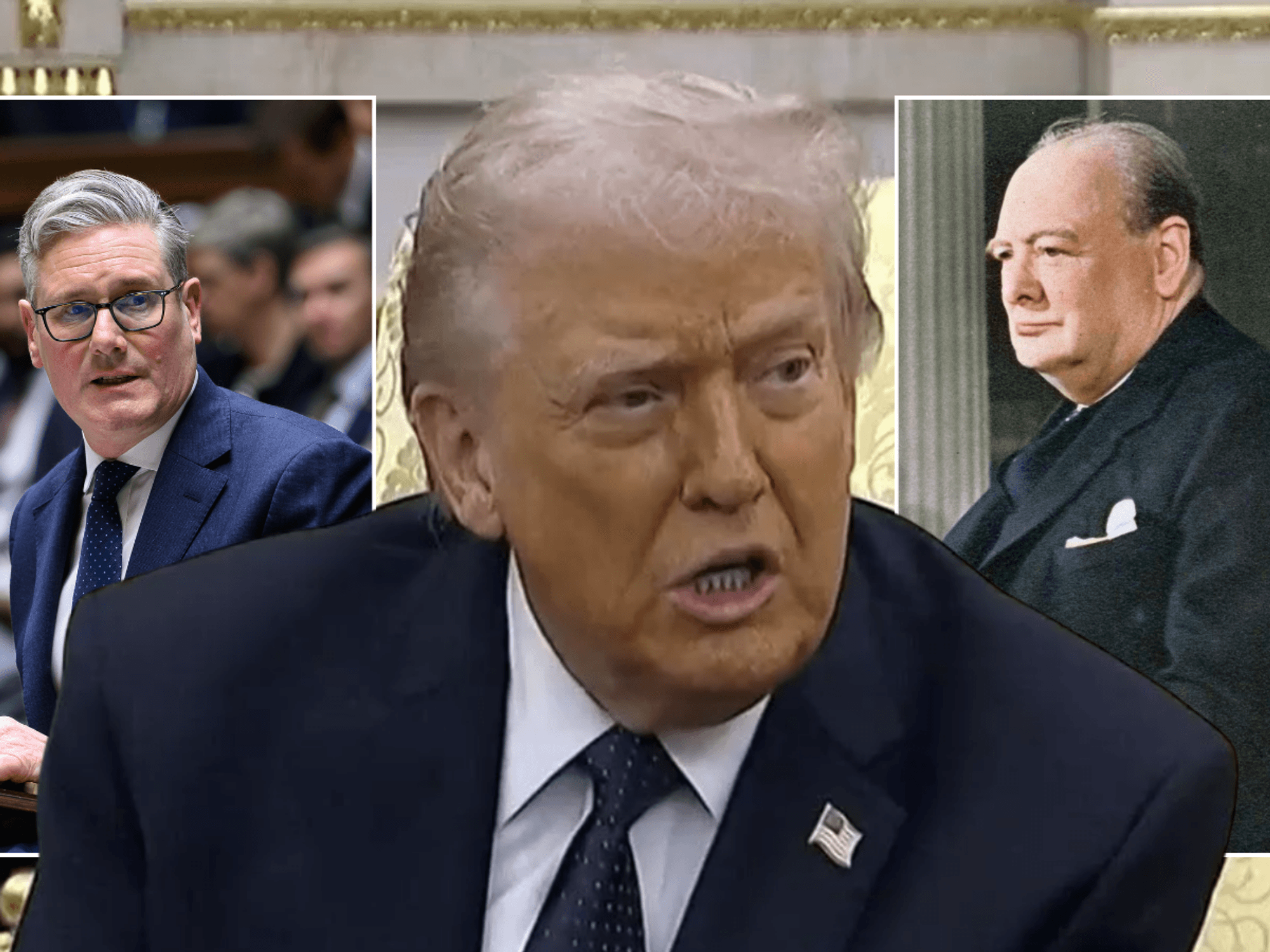 Donald Trump; Keir Starmer; Winston Churchill