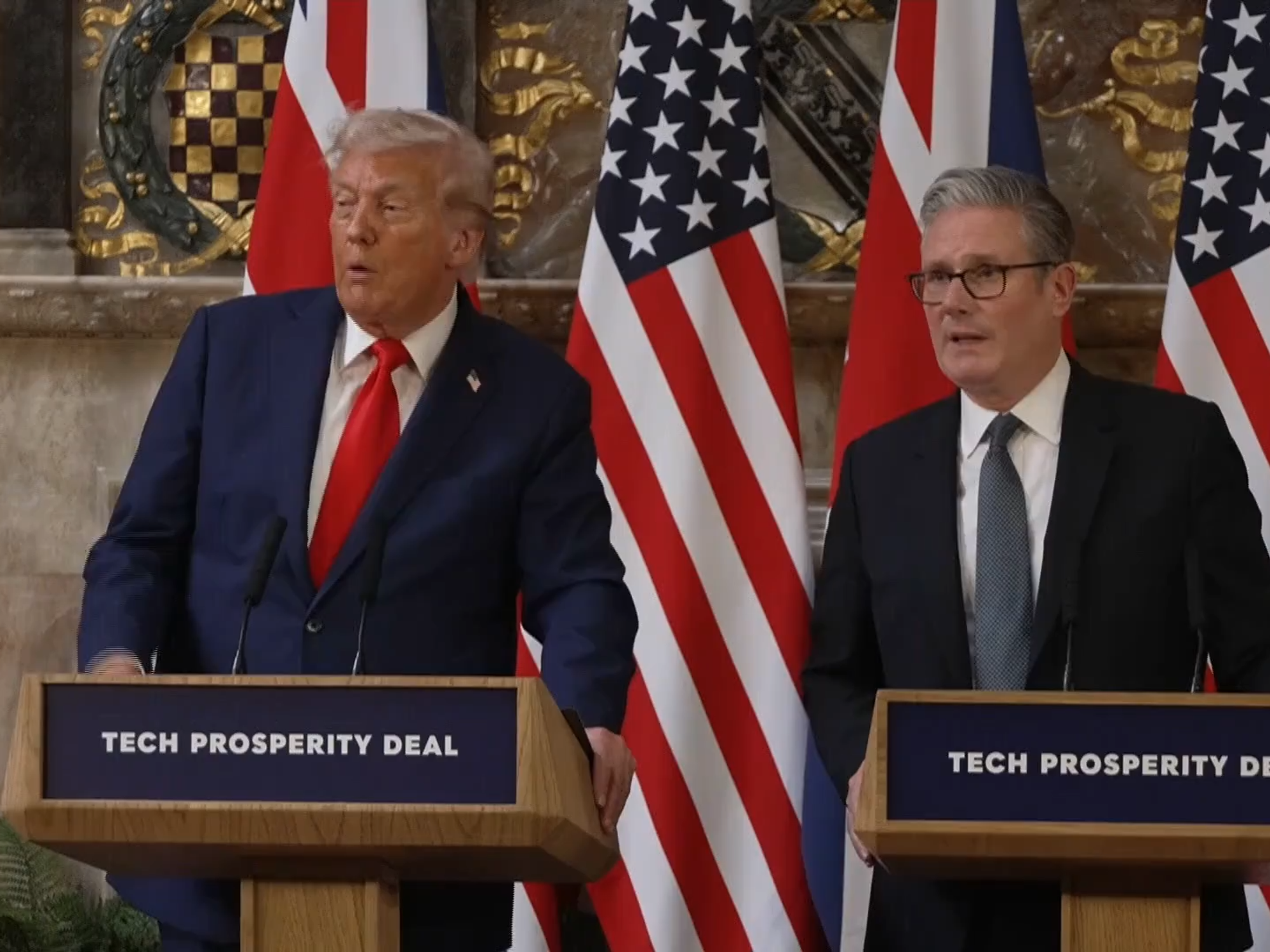 Donald Trump, Keir Starmer