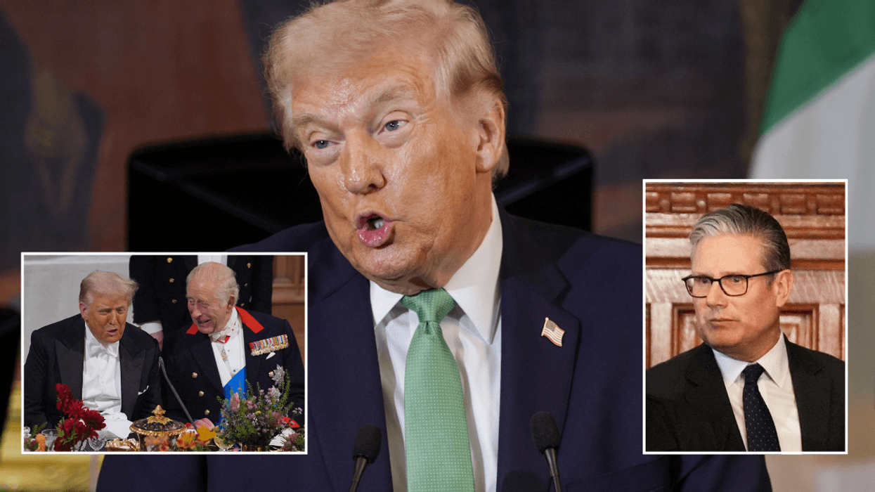 Donald Trump, King and Keir Starmer