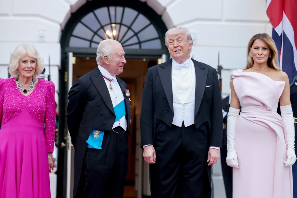 Donald Trump, King Charles, Melania Trump, Queen Camilla