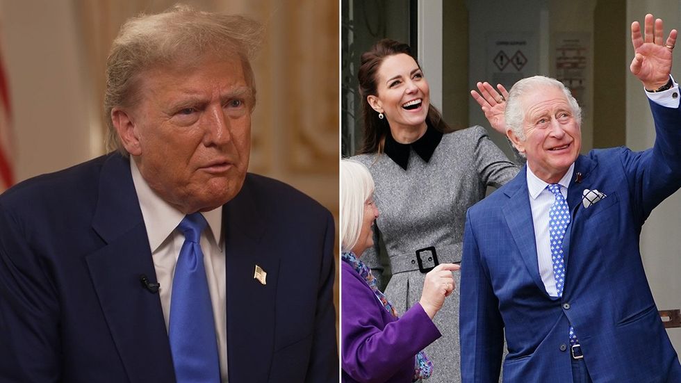 Donald Trump, King Charles, Princess Kate