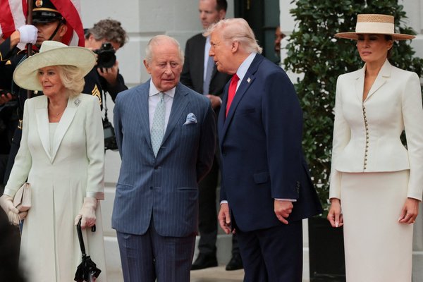 Donald Trump, King Charles, Queen Camilla