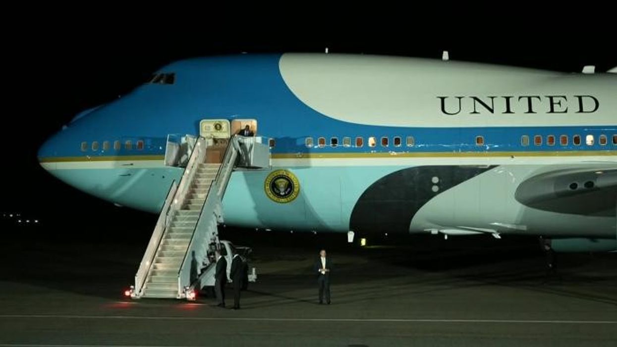Protesters project images of Donald Trump and Jeffrey Epstein onto Windsor Castle as Potus touches down in UK