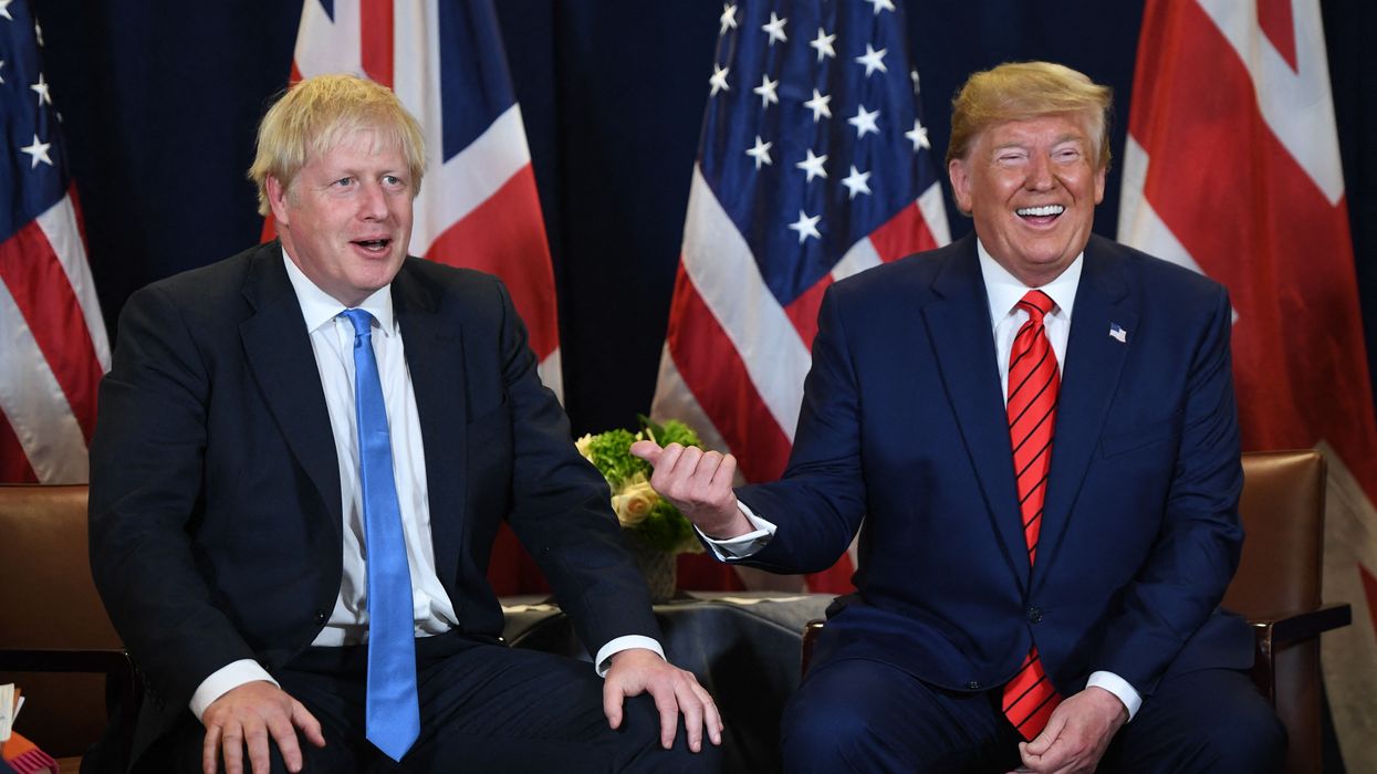 Donald Trump (left) and Donald Trump (right)