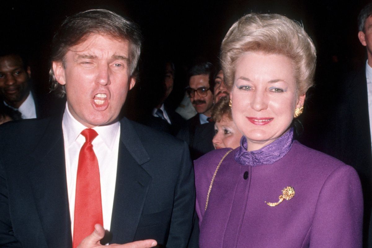 Donald Trump (left) and Maryanne Trump Barry (right)