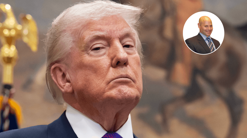Donald Trump (left), Lee Cohen (right)