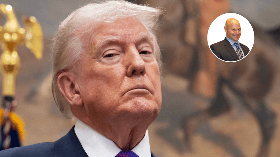 Donald Trump (left), Lee Cohen (right)