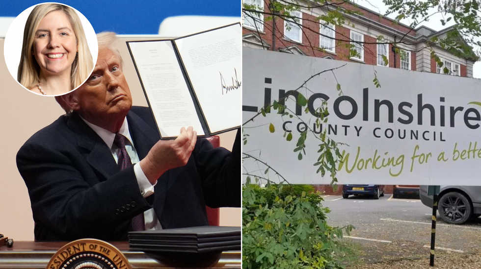 Donald Trump (left), Lincolnshire County Council (right)