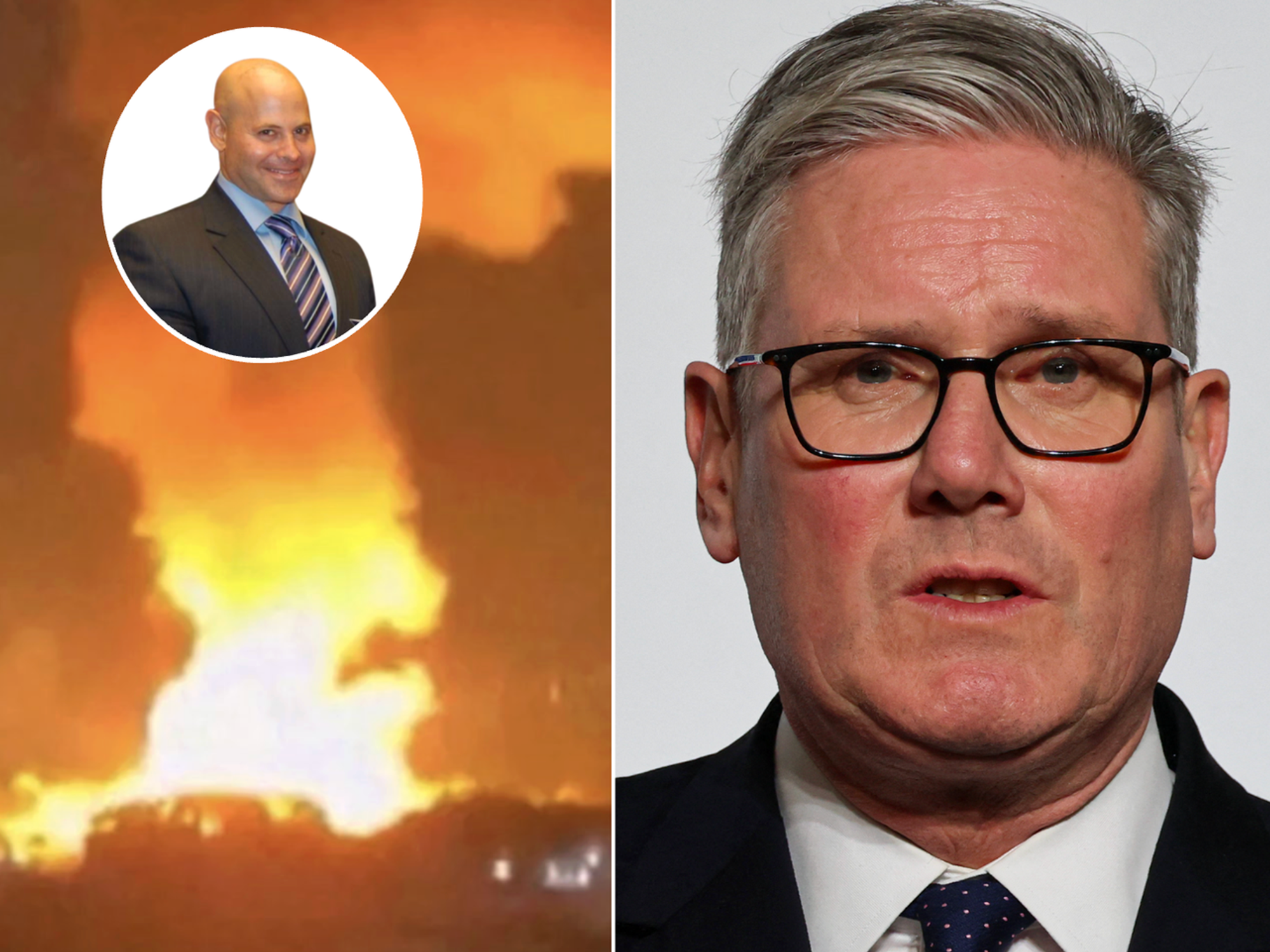 Donald Trump (left), Venezuela strike (middle)