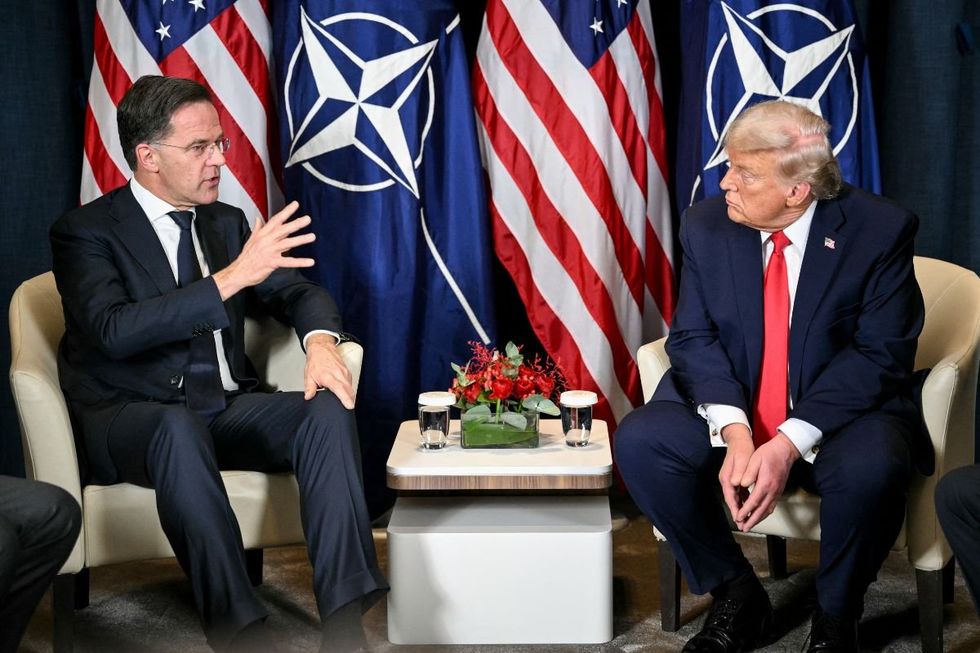 Donald Trump made the announcement after meeting Nato chief Mark Rutte