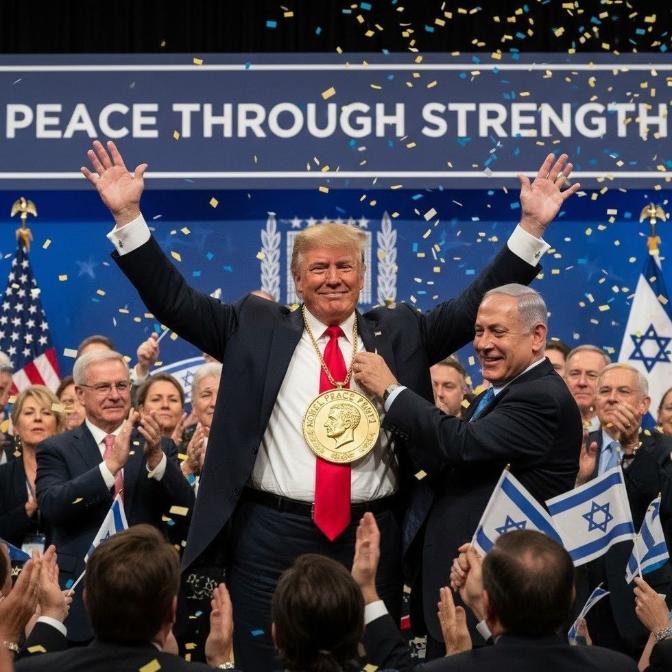 Donald Trump Nobel Peace Prize mockup