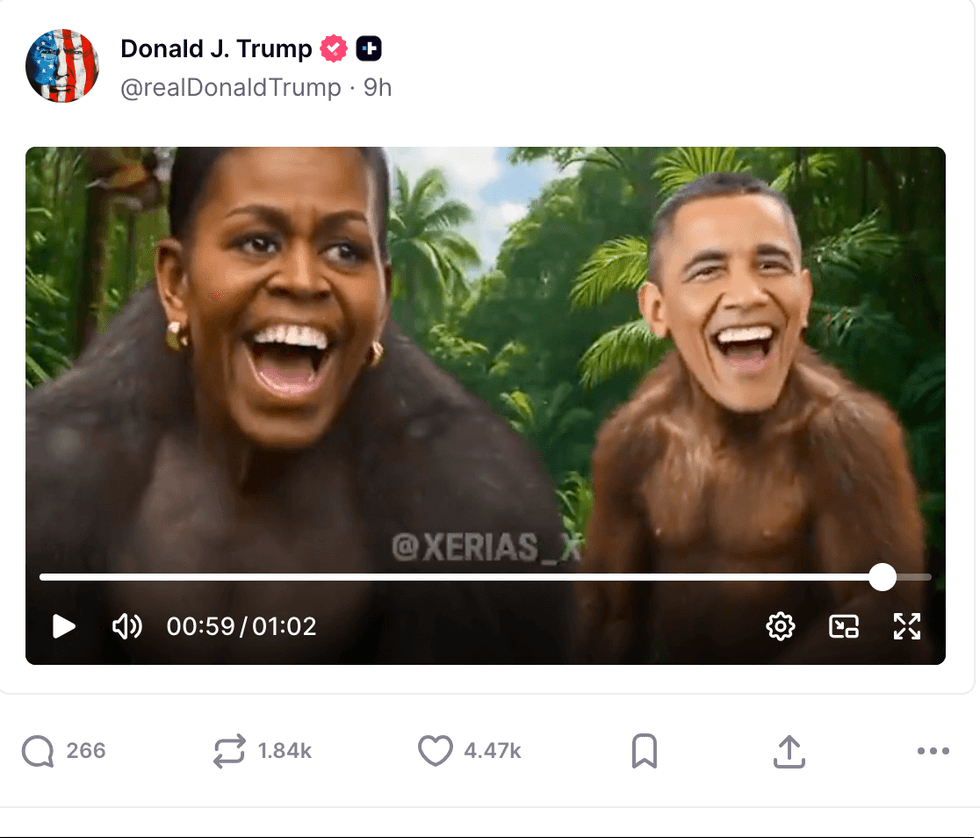 Donald Trump Obamas social media