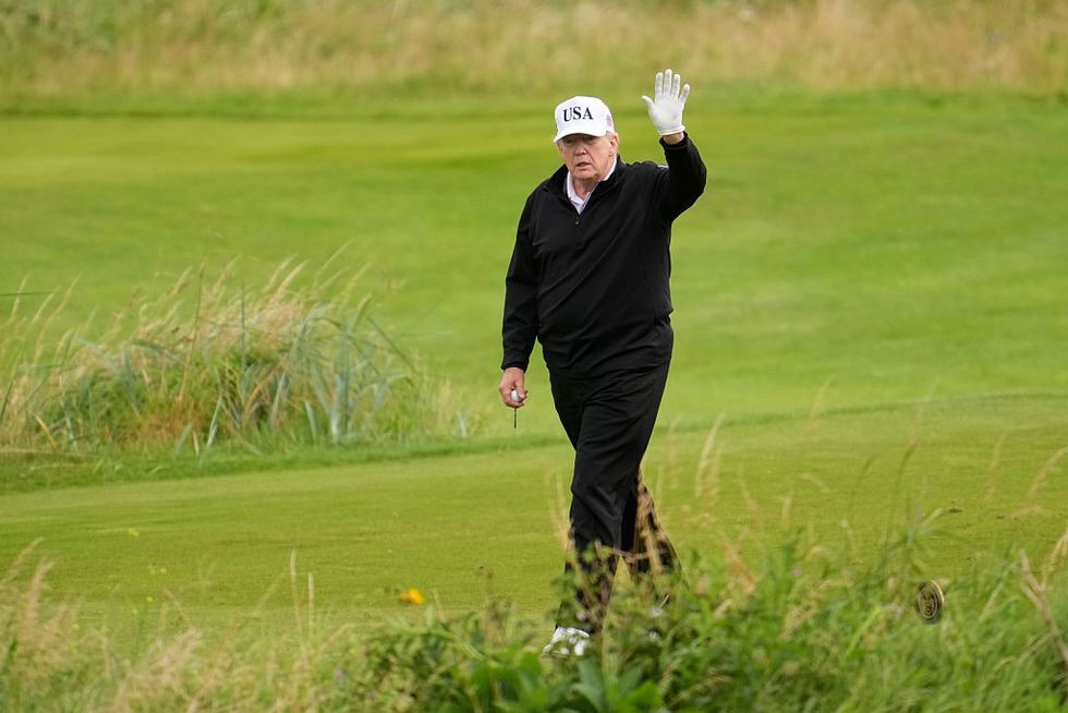 Donald Trump na svém golfovém hřišti