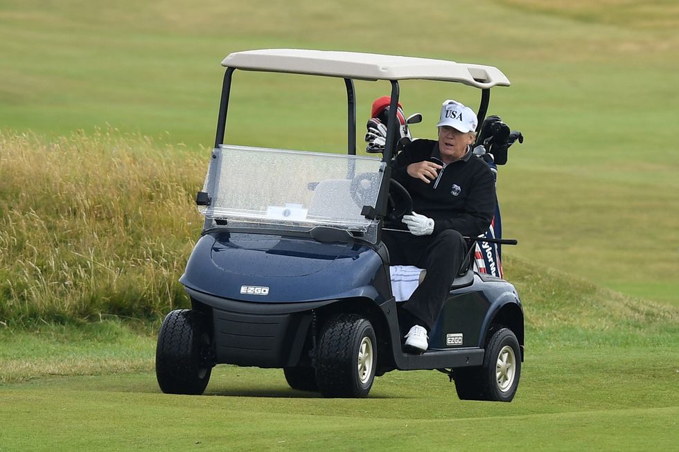 Donald Trump played plenty of golf throughout his presidency