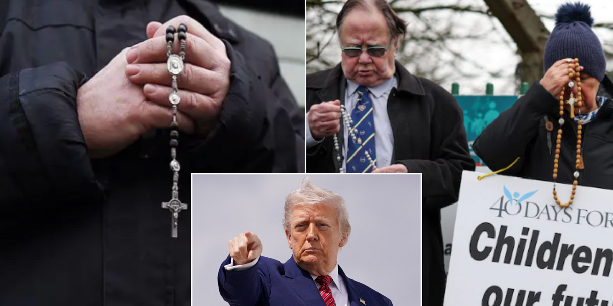 NextImg:Donald Trump sends free-speech team to meet British pro-life activists who were arrested for praying silently outside abortion clinics