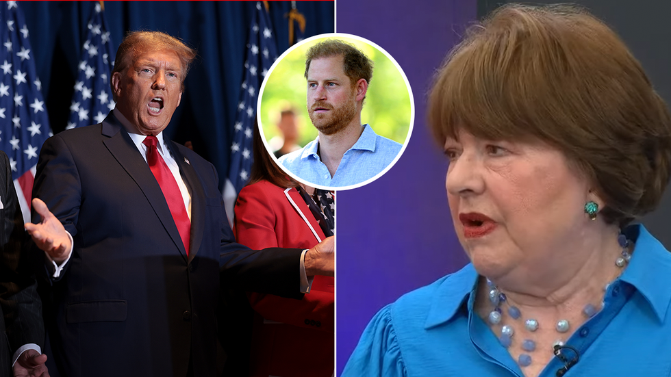 Donald Trump, Prince Harry and Angela Levin