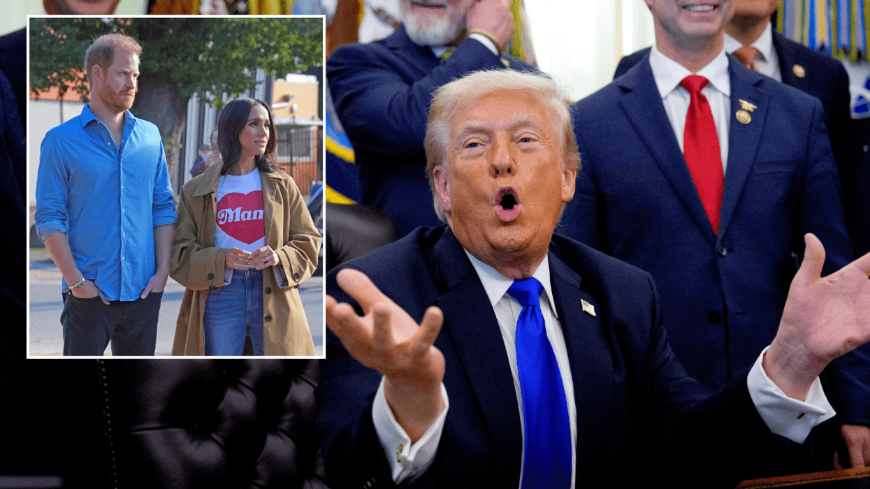 Donald Trump, Prince Harry and Meghan Markle
