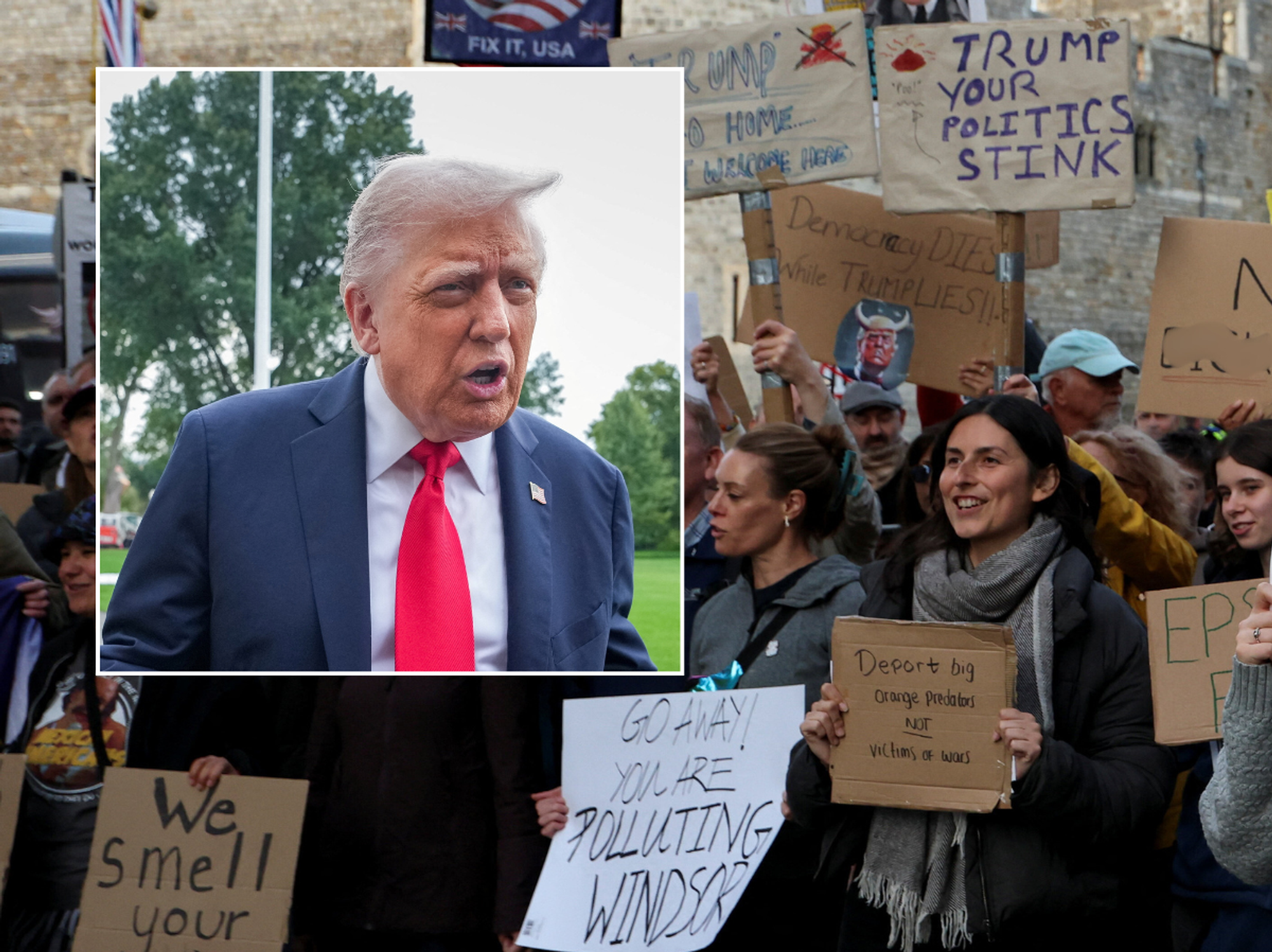 Donald Trump protestors