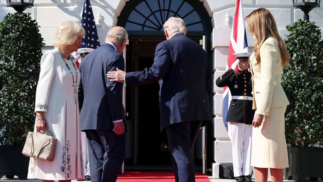 Donald Trump Queen Camilla King Charles First Lady Melania Trump