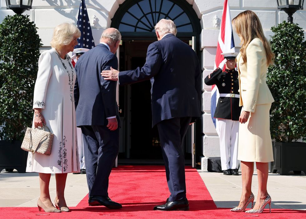 Donald Trump Queen Camilla King Charles First Lady Melania Trump