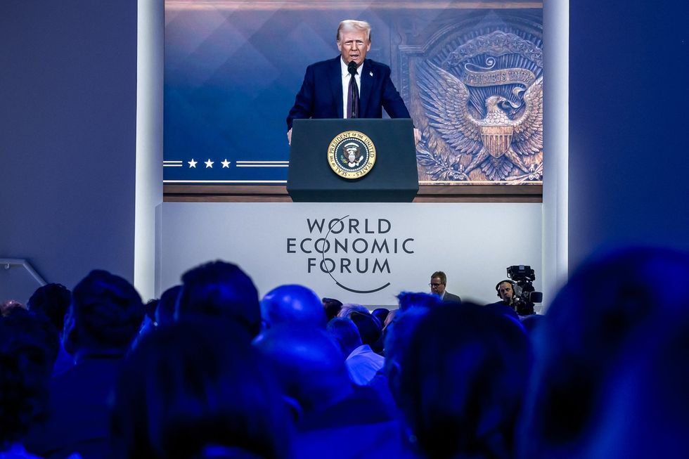Donald Trump remotely addresses WEF in 2025