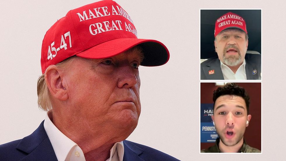 Donald Trump, Sebastian \u200bGorka and Pablo O'Hana