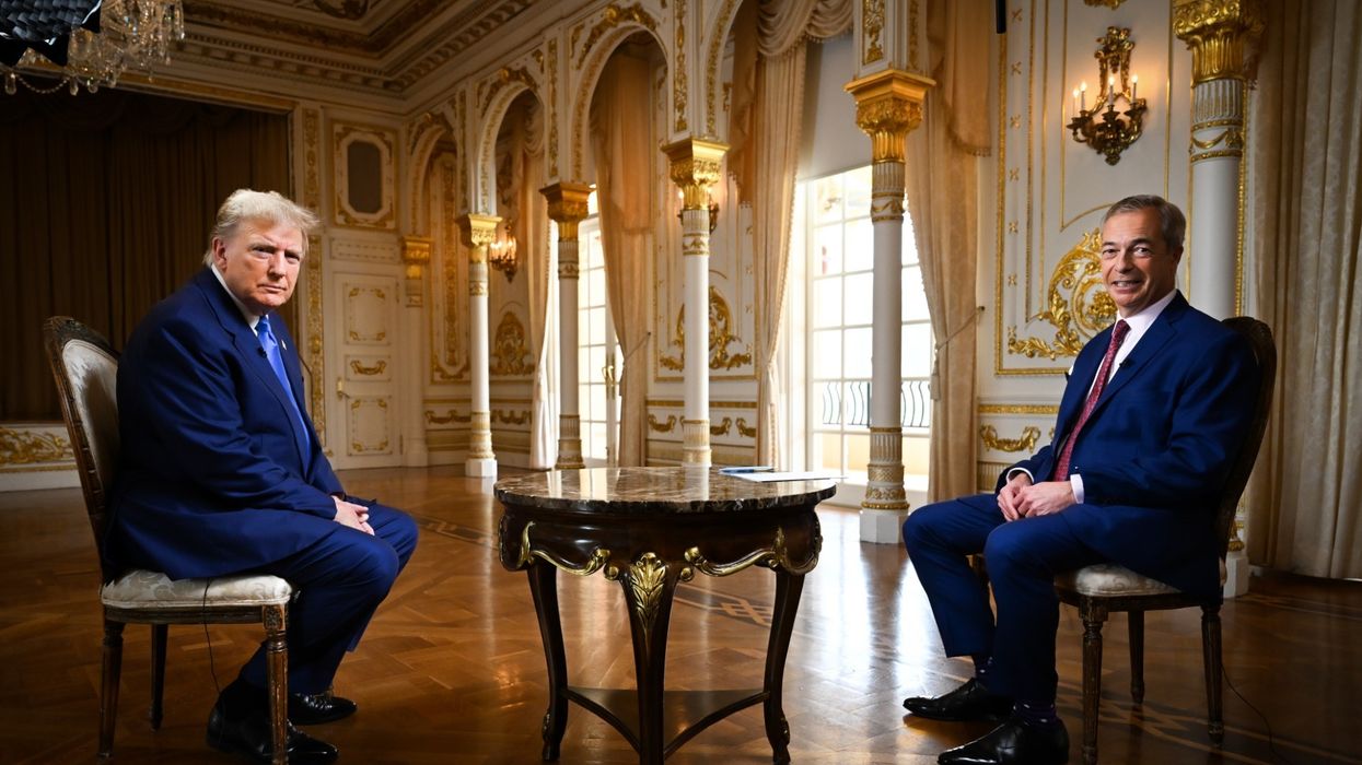 Donald Trump sits down with Nigel Farage