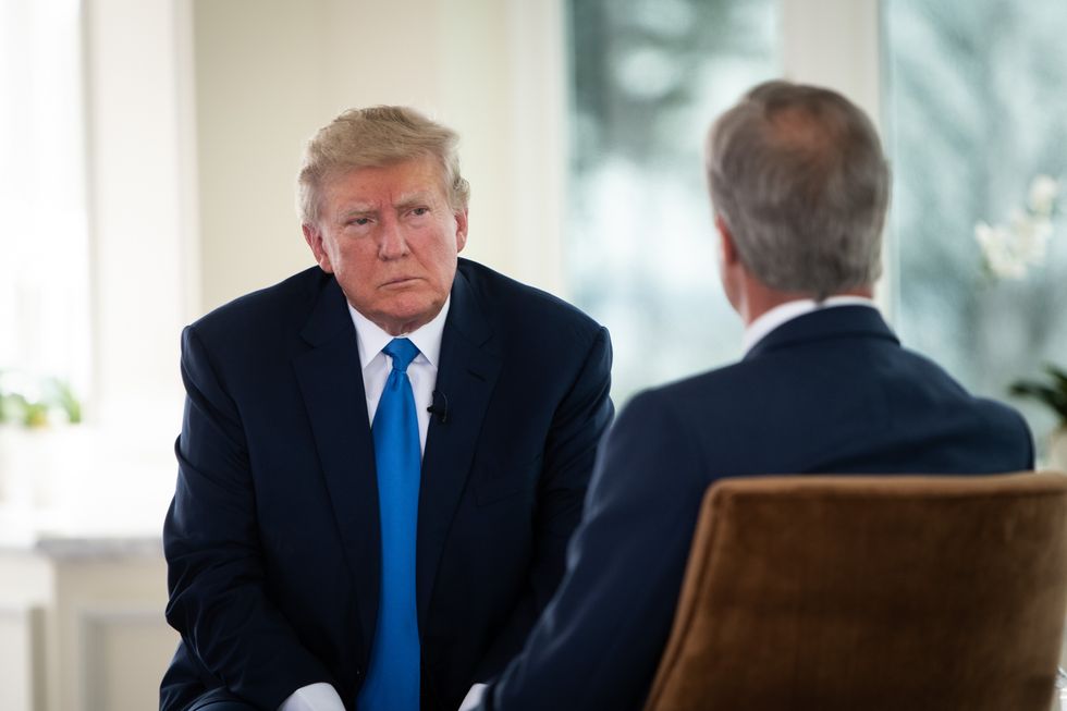 Donald Trump speaks to Nigel Farage