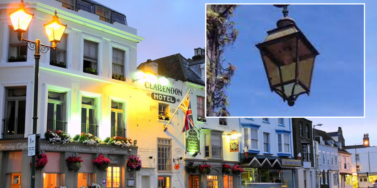 NextImg:Whiny couple slapped with £100k legal bills after unsuccessfully suing neighbours over 'nuisance' Victorian lantern