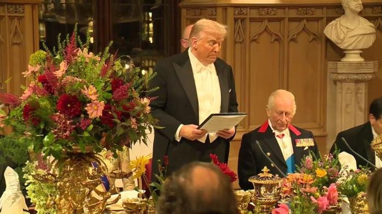 King Charles given replica sword by Donald Trump after ousted historian refused to allow original to leave US