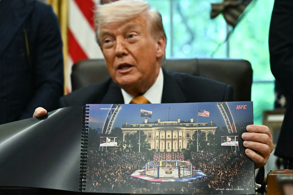 Donald Trump UFC event on White House South Lawn