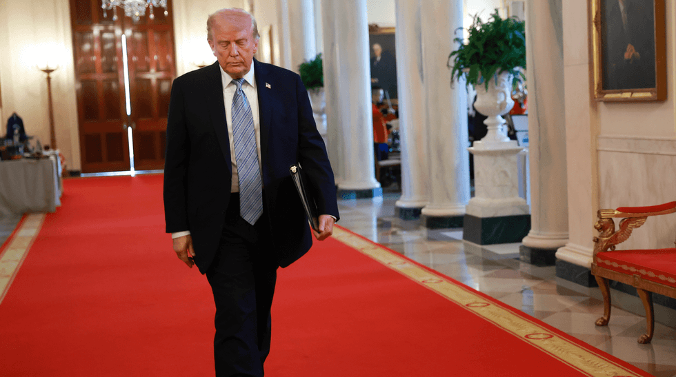 Donald Trump walking