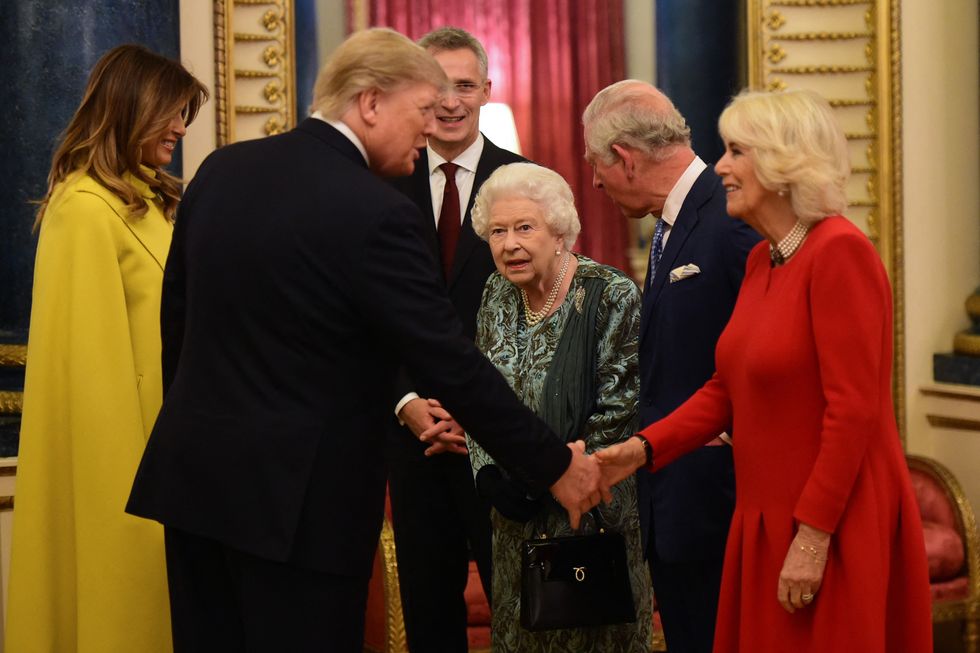 Donald Trump with the Royal Family in 2019