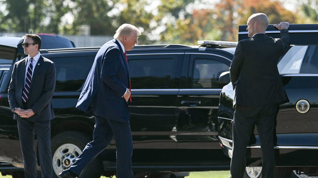 Donald Trump with vehicles