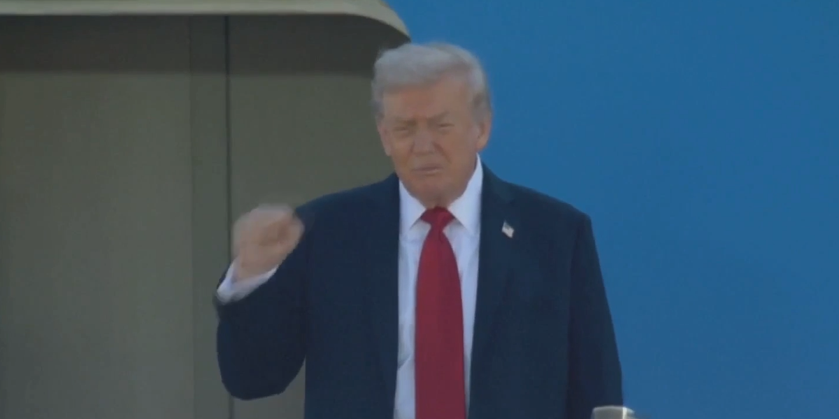 NextImg:WATCH: Donald Trump arrives in Israel as hostages set to be released