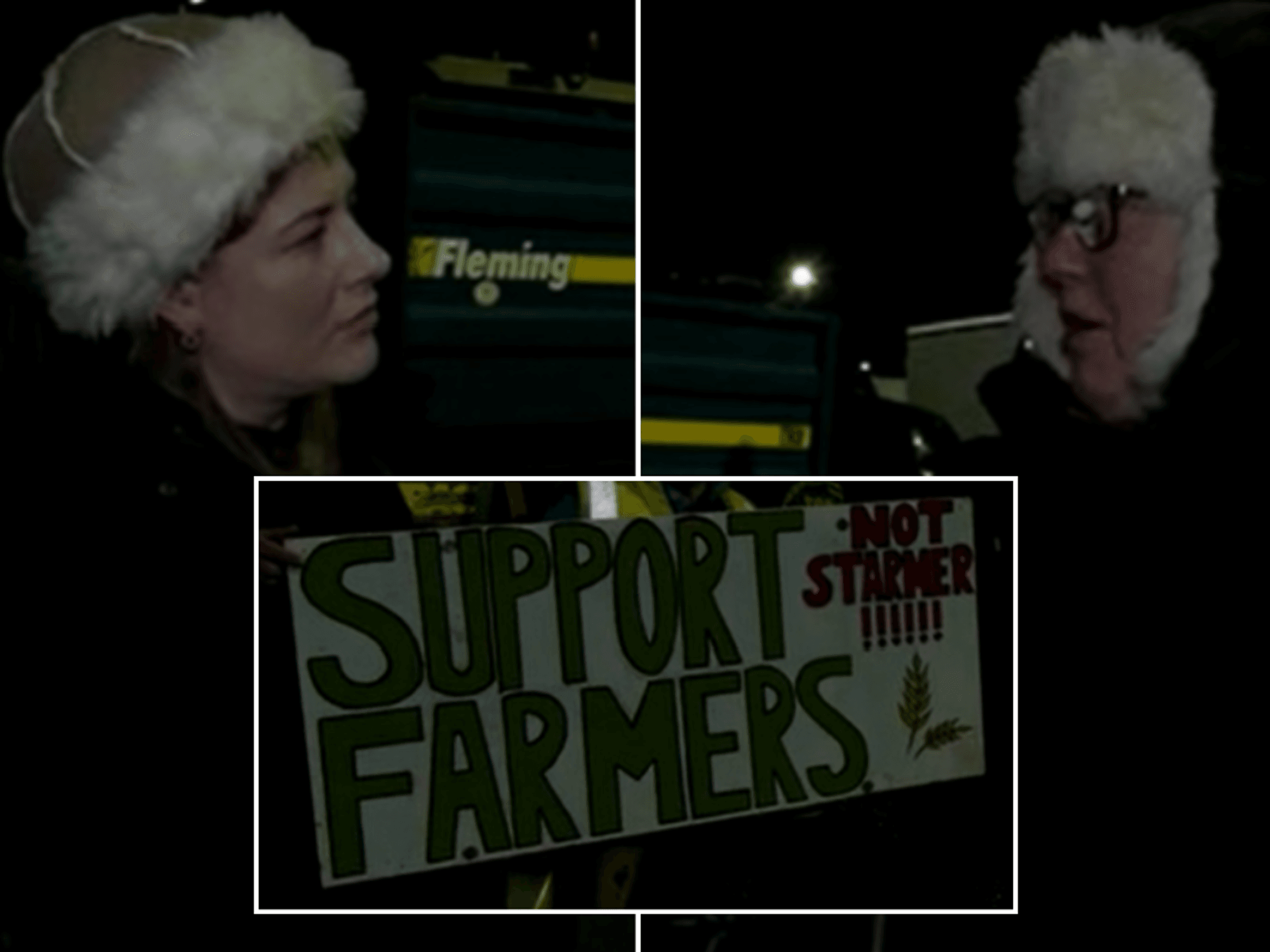 Doncaster farmers have blockaded supermarket depots