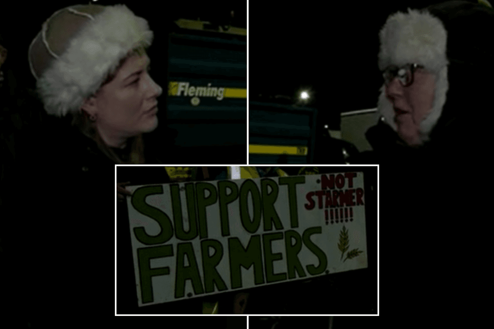 Doncaster farmers have blockaded supermarket depots