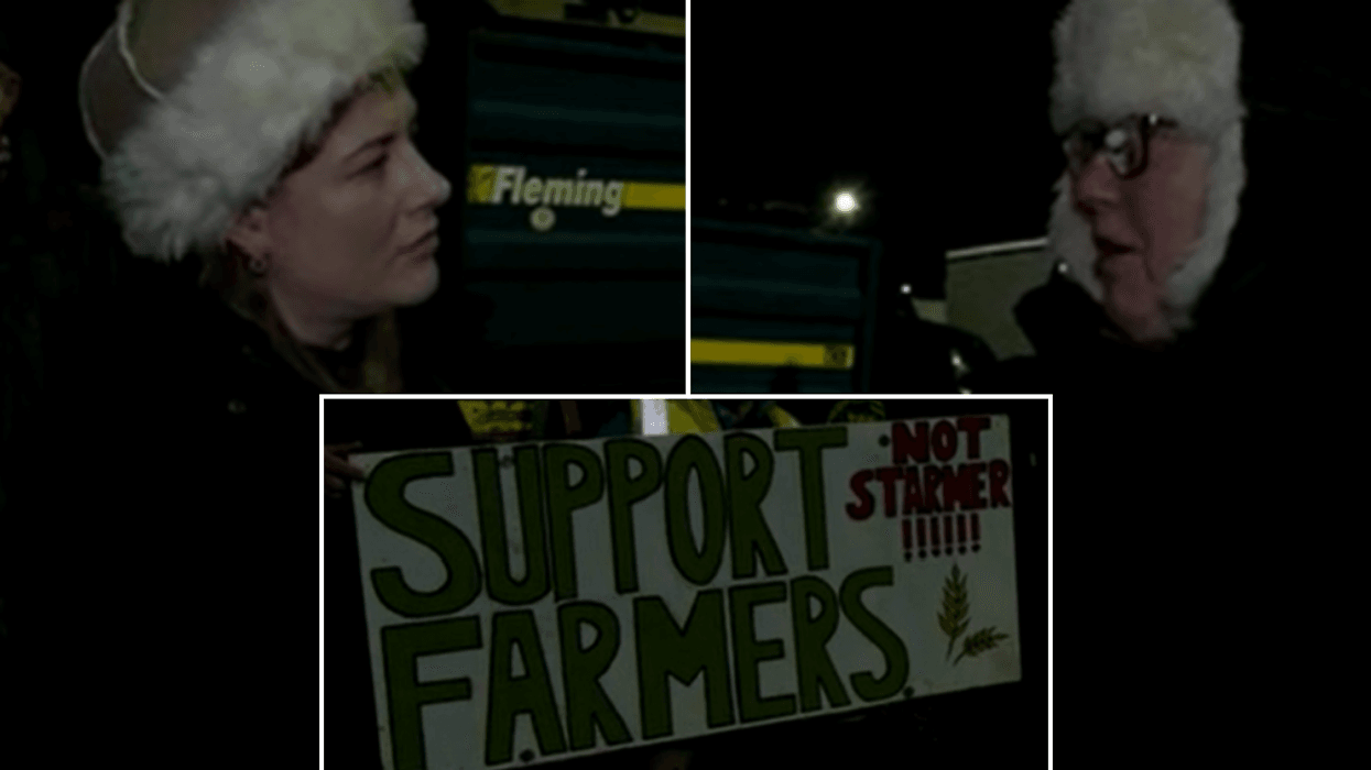 Doncaster farmers have blockaded supermarket depots