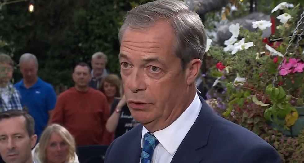 Donnachadh McCarthy, director of The Climate Media Coalition, joined Nigel Farage and other guests in the village of Cudham to discuss the impact of Ulez