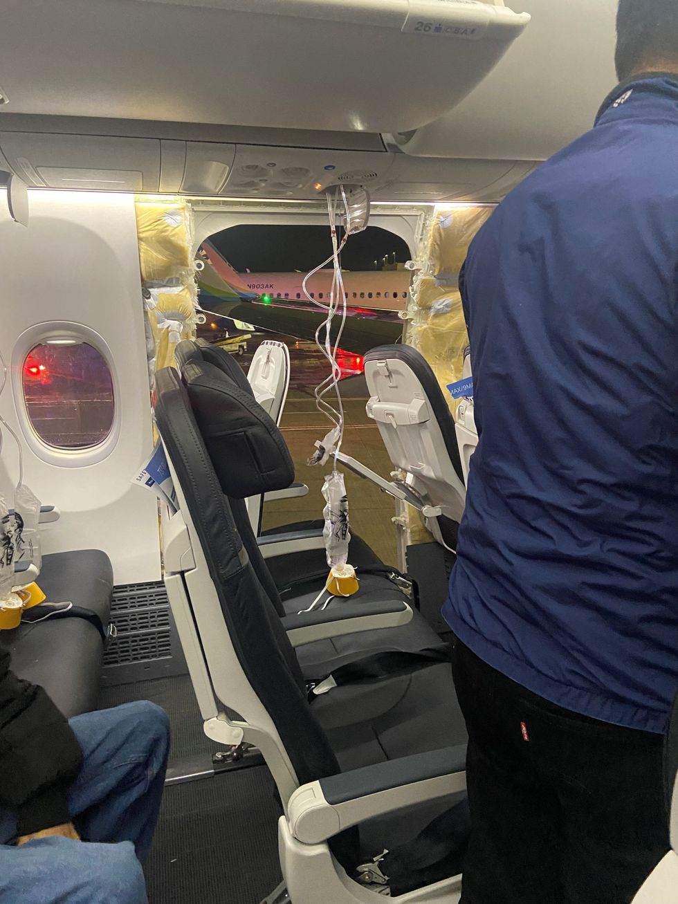 Door blown off Alaska Airlines flight