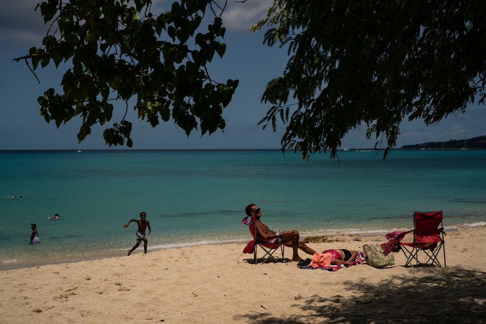 Dorcsh Beach on the island of St Croix
