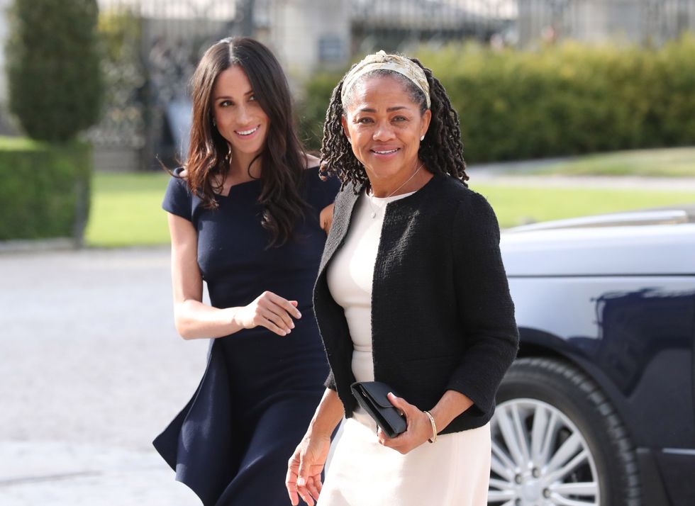 Doria Ragland and Meghan Markle