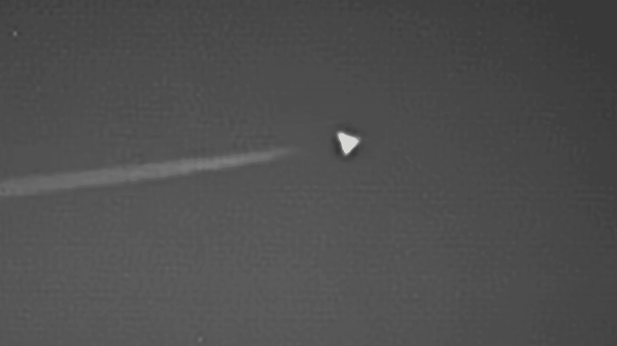 Dorito shaped UFO spotted in Nevada