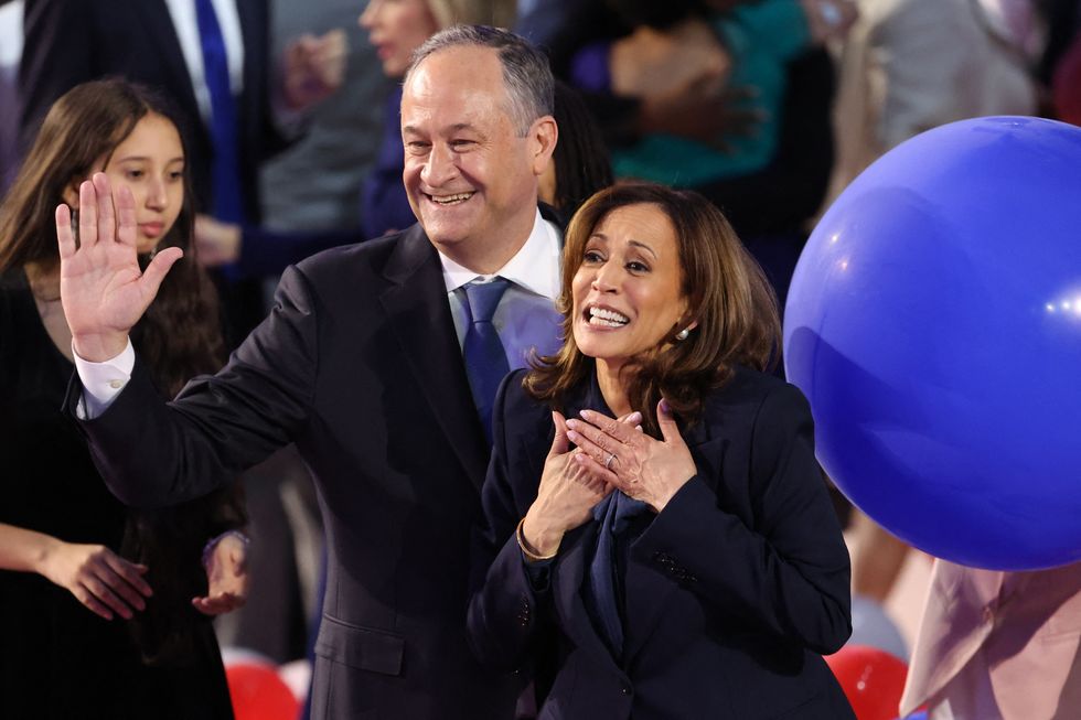 Doug Emhoff and Kamala Harris