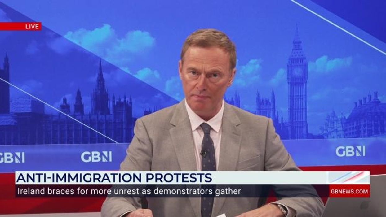 'They just want a voice!' Anti-immigration protesters pushed backwards by police