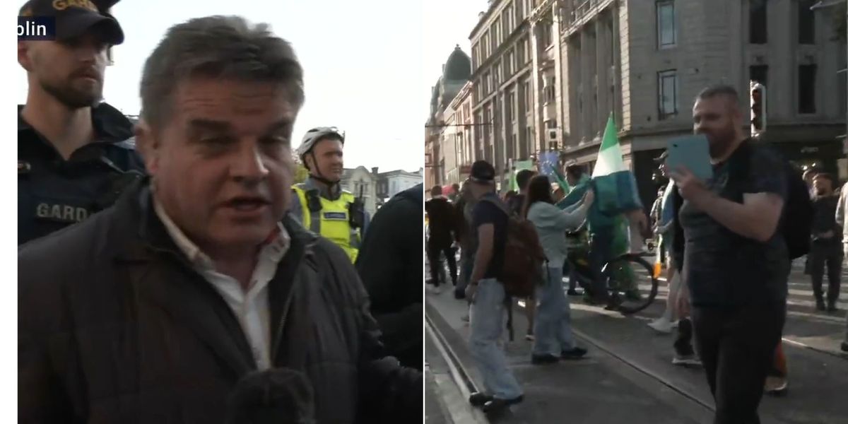 NextImg:Dougie Beattie threatened with ARREST as Ireland anti-immigration protest heats up